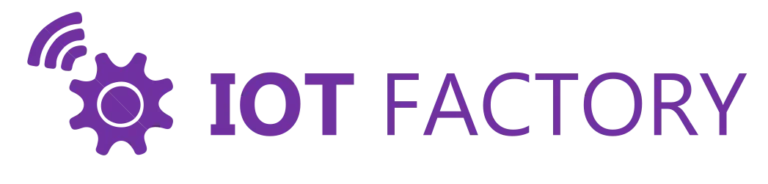 iot factory logo purple