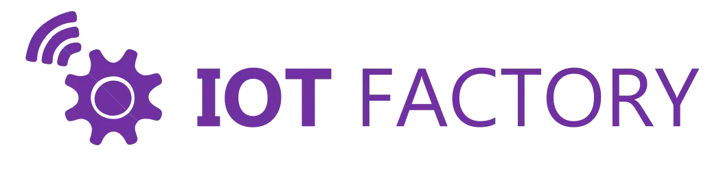 iot factory logo purple